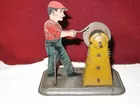 Girard Flasho Mechanical Grinder tin litho toy