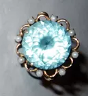 14 ct ring with blue topaz