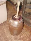 5 slash mark Southern Pottery storage jar 