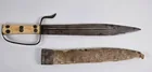 EARLY 1800'S BONE HANDLE KNIFE - HYDE SHEATH