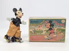 LINEMAR WIND UP MICKEY MOUSE ROLLER SKATES