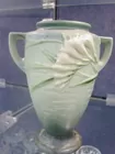 Roseville Pottery vase 121-8 Green Freesia