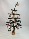 ANTIQUE 26 GERMAN FEATHER TREE W ORNAMENTS