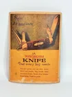 ANTIQUE WINCHESTER KNIFE CARDBOARD SIGN