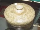 Early Southern Pottery rounded over lid 