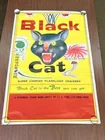 VINTAGE BLACK CAT FIRECRACKER POSTER