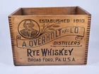 A. OVERHOLT & CO PENNSYLVANIA RYE WHISKEY WOOD BOX