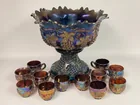 NORTHWOOD GRAPE & CABLE MASTER PUNCH BOWL SET