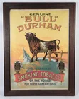 BULL DURHAM SMOKING TOBACCO LITHOGRAPH STORE SIGN 