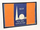 1939 NEW YORK WORLD'S FAIR BANNER FLAG