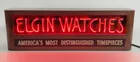ELGIN WATCHES NEON ADVERTISING DISPLAY SIGN