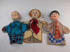 VINTAGE IDEAL THE THREE STOOGES HAND PUPPET SET