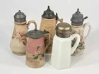 5) ANTIQUE SYRUP DISPENSERS