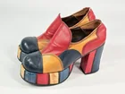 VINTAGE MULTI-COLOR PLATFORM SHOES