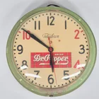 VINTAGE TELECHRON DR. PEPPER ROUND CLOCK