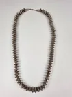 ANTIQUE NAVAJO NATIVE AM. STERLING BEAD NECKLACE
