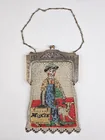 WHITING & DAVIS MOXIE SODA ADVERTISING MESH PURSE 
