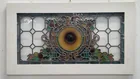 LEADED STAINED GLASS WINDOW PANEL
