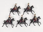 5) UNMARKED MOUNTED CAVALRY SOLDIERS