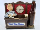VINTAGE PABST BLUE RIBBON BARTENDER CLOCK