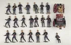 22-PIECE C.B.G. MIGNOT FIRE BRIGADE WITH STEAM FIR