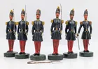 6) CHALK HAND PAINTED SOLDIERS