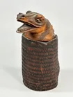 ANTIQUE BLACK FOREST ALLIGATOR TOBACCO HUMIDOR