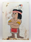 LITTLE CHIEF CAR WASH METAL SIGN