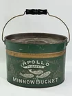 ANTIQUE STENCILED APOLLO FLOATER MINNOW BUCKET