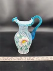 Hand Painted Fenton Flower Pitcher