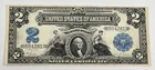 1899 TWO DOLLAR SILVER CERTIFICATE MINI PORTHOLE