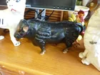 Cast Iron Bull Bank