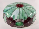 18 TIFFANY STYLE STAINED GLASS LAMP SHADE - GREEN