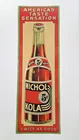 NICHOL KOLA EMBOSSED METAL ADVERTISING SIGN