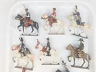 VARIOUS BRAND HAND PAINTED MOUNTED LEAD SOLDIERS