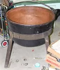 Large Copper Apple Butter Kettle