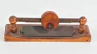 ANTIQUE WOOD HAND PUSH PENCIL POINTER SHARPENER
