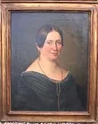 Oil on canvas portrait