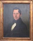 Oil on canvas portrait