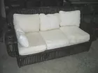 Vintage wicker 3 seat sofa
