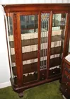 Oak China with leaded glass