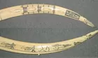 29in tusk Scrimshaw cribbage board
