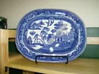 wedgwood blue willow platter