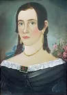 Folk Art Portrait by W. M. Prior