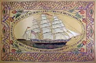 Clipper Ship Mary 1863 Cutwork      