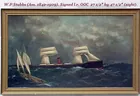 W. P Stubbs Ship Painting 27 by 47 in.