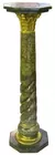 Ornate Green Marble Pedestal