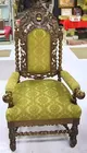 Ornately Carved Throne Chair