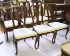 Set of 6 Queen-Anne Style Chairs