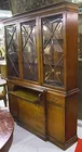 Mahogany Bubble-Glass Breakfront